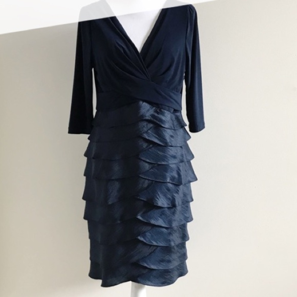 Adrianna Papell Navy Blue Dress